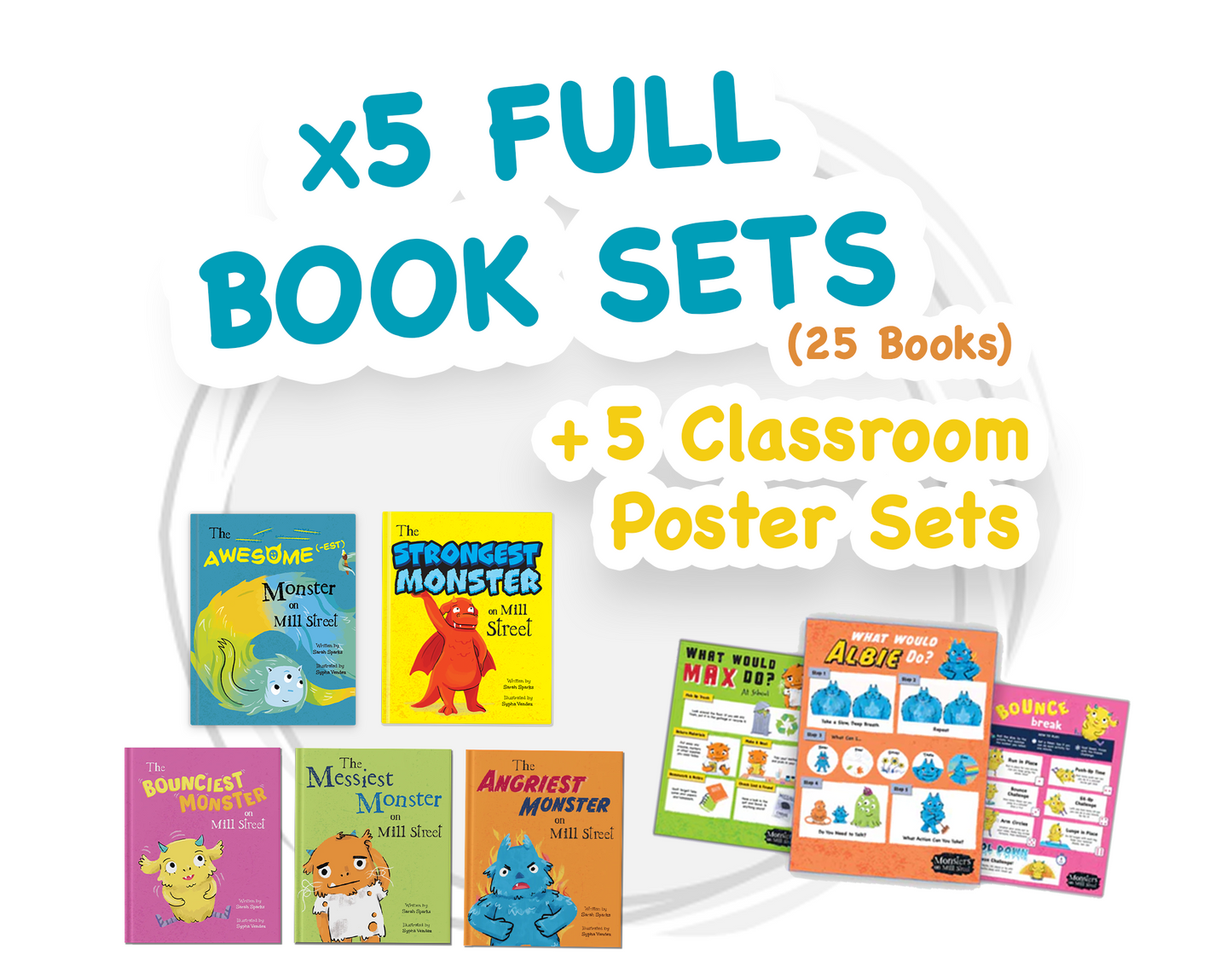 Teacher Gift Pack 5 FULL BOOK SETS + POSTERS (YOU SAVE $253)